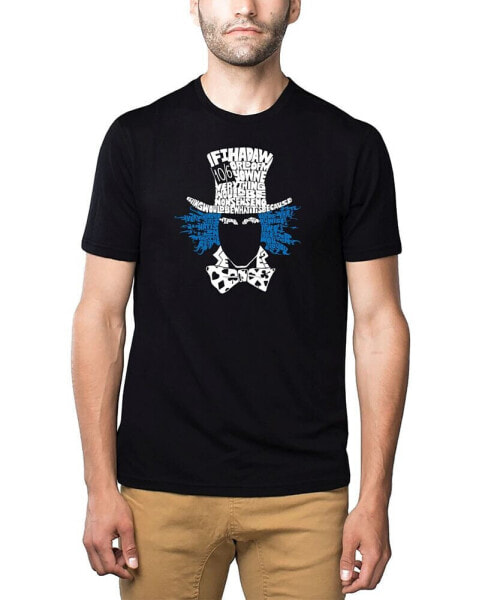 Mens Premium Blend Word Art T-Shirt - The Mad Hatter