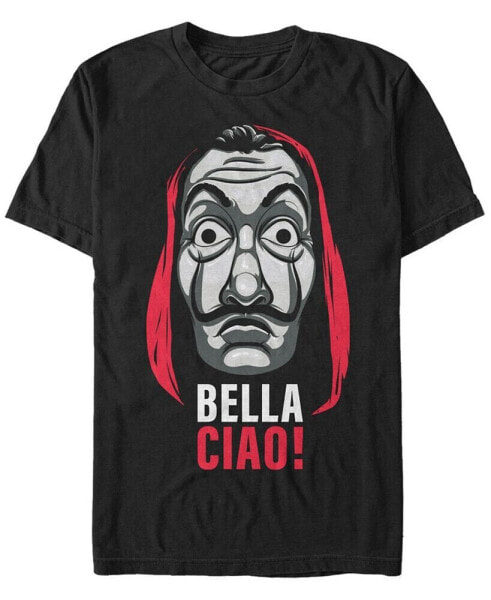 Men's La Casa De Papel Bella Ciao Mask Short Sleeve T-Shirt