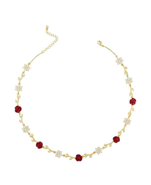 18k Gold Plated Brass Romantic Necklace