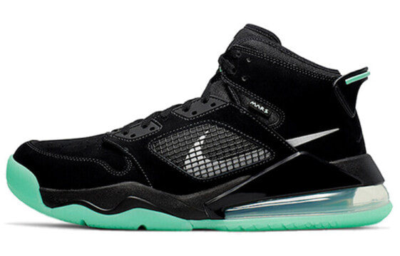 Кроссовки Nike Air Jordan Mars 270 Black Green Glow (Черный)