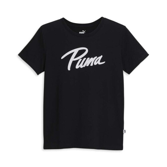 Puma Iridescent Tee Womens Black Casual Tops 67916801