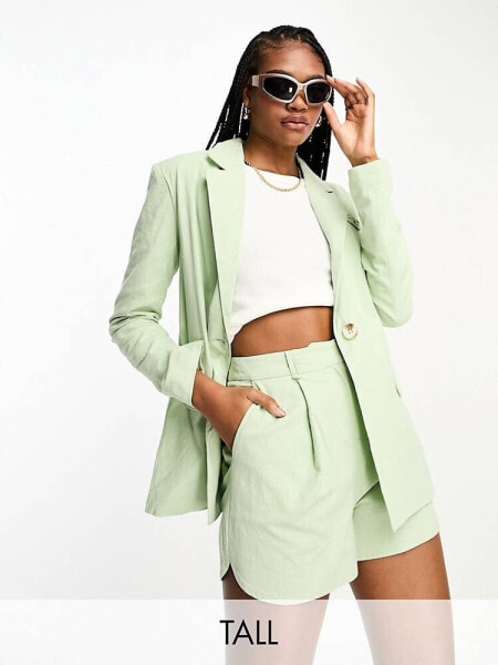 4th & Reckless Tall blazer co-ord in mint