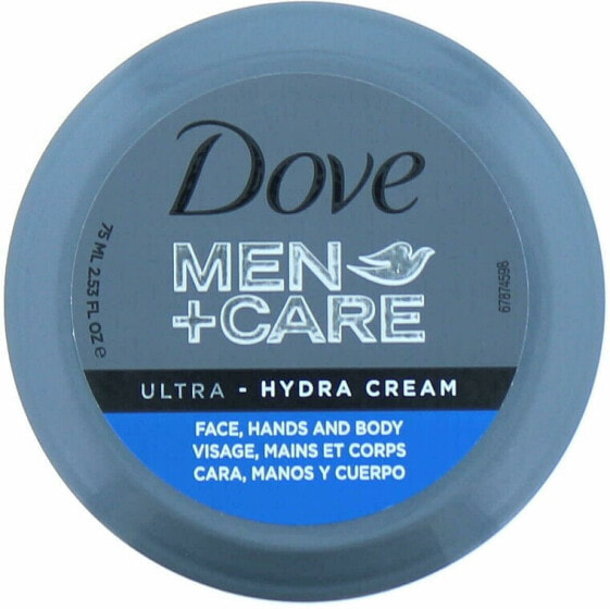 Feuchtigkeitsspendende Creme für Körper, Gesicht und Hände - Dove Men + Care Ultra Hydra Cream 75 ml