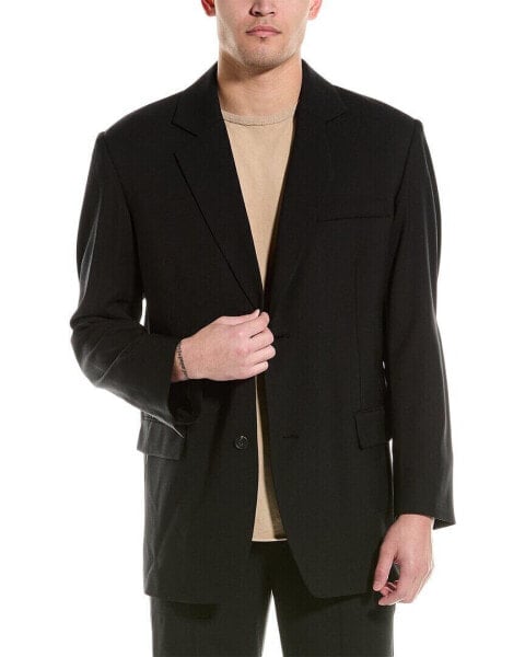 Helmut Lang Oversized Wool-Blend Blazer Men's Black 46