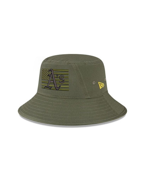 Men's Green Oakland Athletics 2023 Armed Forces Day Bucket Hat