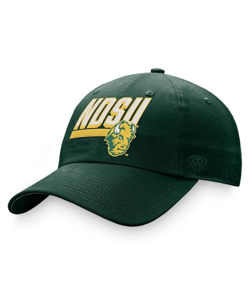 Men's Green NDSU Bison Slice Adjustable Hat