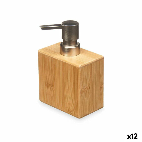 Дозатор мыла серебристый Bamboo Plastic 9,7 x 15 x 5,8 cm (12 штук) Berilo