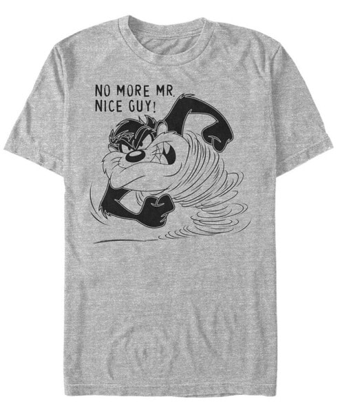 Looney Tunes Men's Tasmanian Devil Taz No More Mr. Nice Guy Short Sleeve T-Shirt