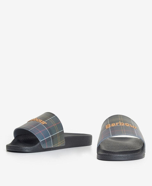 Men's Tartan Slider Beach Sandal