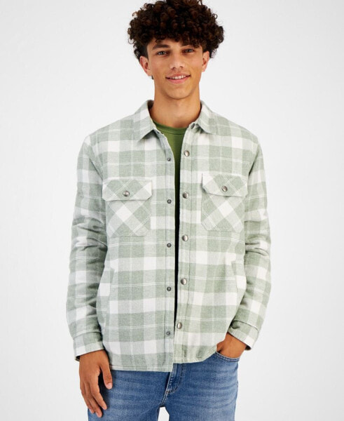 Men's Jones Plaid Shirt Jacket, Created for Macy's