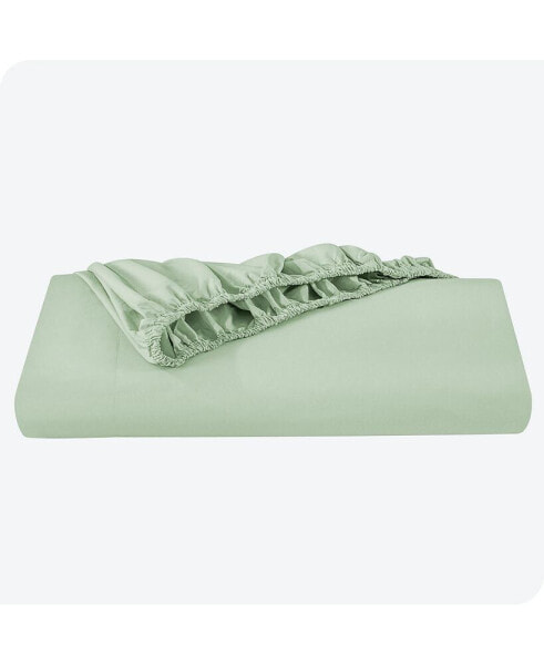 Organic Cotton Percale Fitted Sheet Full