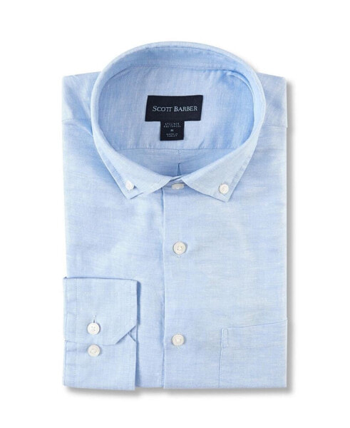 Men's Linen/Tencel Twill Solid