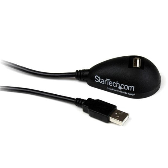 5ft Desktop USB Extension Cable - A Male to A Female - 1.5 m - USB A - USB A - USB 2.0 - 480 Mbit/s - Black