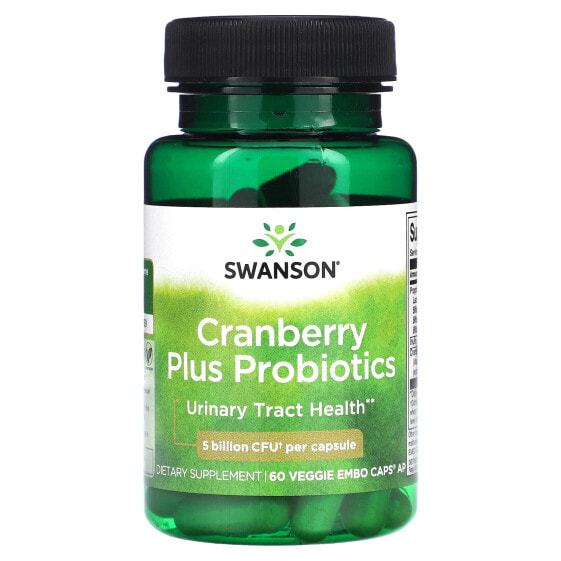 Cranberry Plus Probiotics, 5 Billion CFU, 60 Veggie Embo Caps