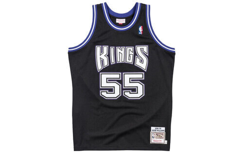 Mitchell & Ness NBA复古运动球衣 Authentic球员版 98-99赛季 威廉姆斯 国王55号 情侣款 黑色 / Жилетка баскетбольная Mitchell & BA688C-SKI-K-JHS