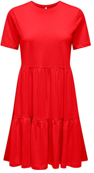 Dámské šaty ONLMAY Regular Fit 15286934 Flame Scarlet