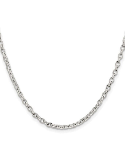 Chisel stainless Steel Polished 3.2mm Cable Chain Necklace