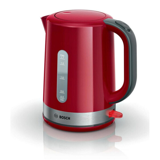 Электрический чайник BOSCH TWK6A514 Красный Серый пластик/нержавеющая сталь 2200 W 1,7 L