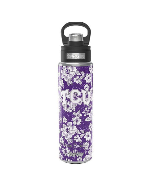 x Tervis Tumbler TCU Horned Frogs 24 Oz Wide Mouth Bottle with Deluxe Lid