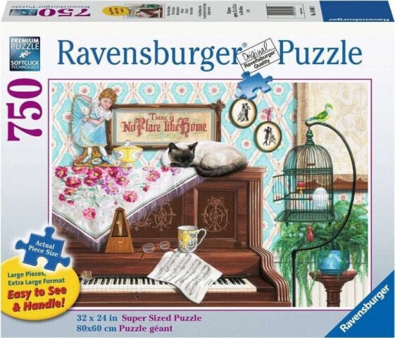 Ravensburger Puzzle 750el Kot na pianinie 168002 RAVENSBURGER