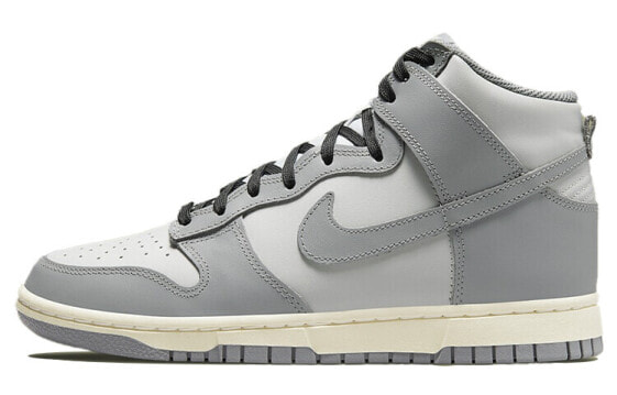 Nike Dunk High 防滑轻便 高帮 板鞋 女款 灰白 / Кроссовки Nike Dunk High DD1869-001