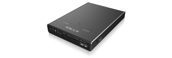 ICY BOX IB-2812CL-U3 - SSD - Serial ATA III - M.2 - USB 3.2 Gen 1 (3.1 Gen 1) Type micro-B - 5 Gbit/s - Black