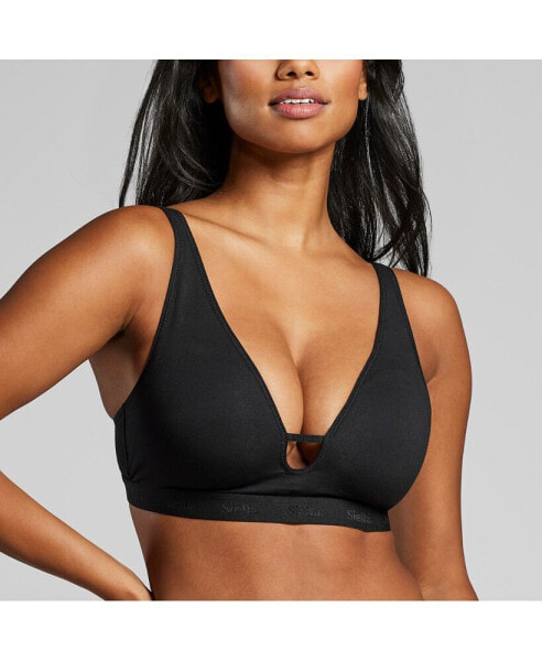 Women's Organic Cotton Plunge Foam Bra