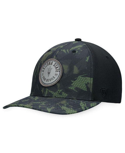 Головной убор Top of the World мужской черный с камуфляжем Arizona State Sun Devils OHT Military-Inspired Appreciation Camo Render Flex Hat.