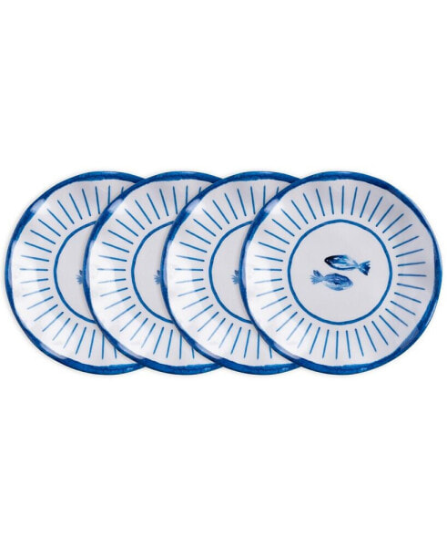 Melamine Sardinia 5.5" Canape Plate Set/4