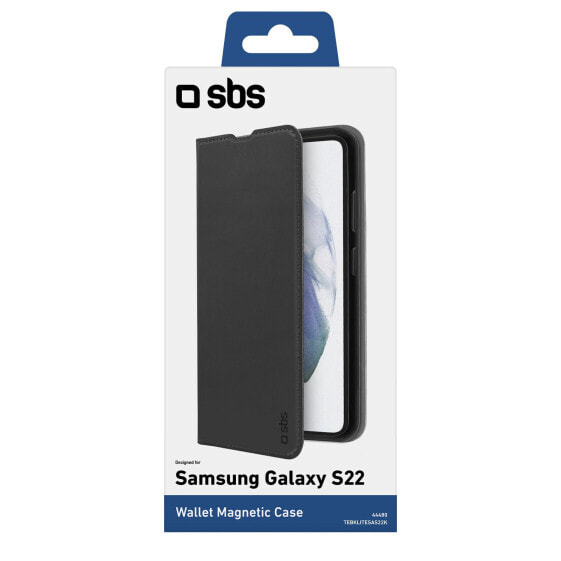 SBS TEBKLITESAS22PK - Wallet case - Samsung - Galaxy S22+ - 16.8 cm (6.6") - Black