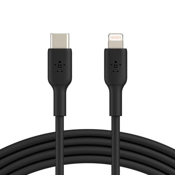 Belkin CAA003BT1MBK - 1 m - Lightning - USB C - Male - Male - Black