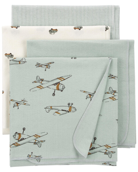 Baby 4-Pack Receiving Blankets One Size