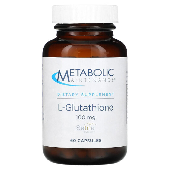 Антиоксидантные капсулы Metabolic Maintenance L-глутатион, 100 мг, 60 штук