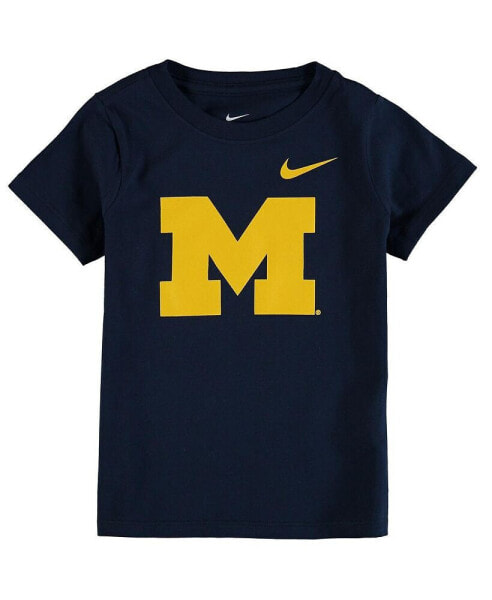 Toddler Boys and Girls Navy Michigan Wolverines Logo T-shirt
