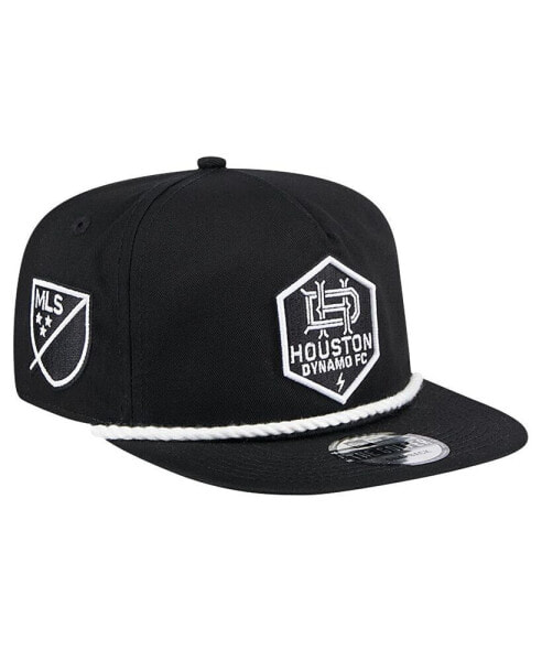 Men's Black Houston Dynamo FC The Golfer Kickoff Collection Adjustable Hat