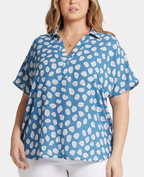 Plus Size Becky Short Sleeved Blouse