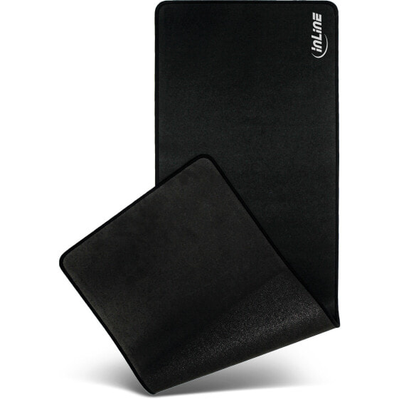 InLine Mouse pad XL desk pad - black - 900x400x2mm