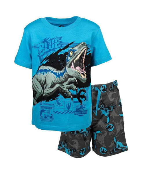 Boys T-Shirt and French Terry Shorts Outfit Set to