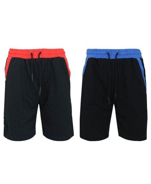 Men's French Terry Jogger Sweat Lounge Shorts, Set of 2