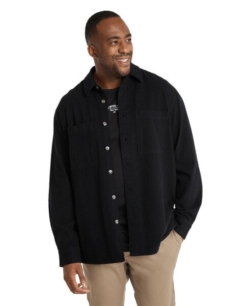 Mens Kendrick Twill Overshirt Jacket Big & Tall