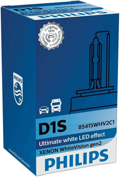 D1S 35W PK32d2 WhiteVision 5000K Xenon Pack of 1 Philips [Energy Class A]