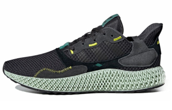 Кроссовки Adidas ZX 4000 Futurecraft 4D 'Carbon' черно-зеленые