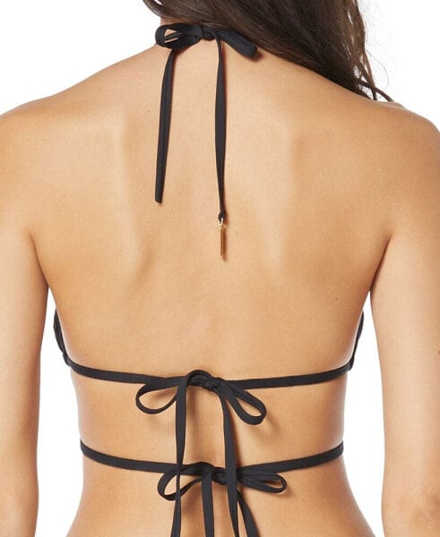 Women's Ring-String Strappy Bikini Top