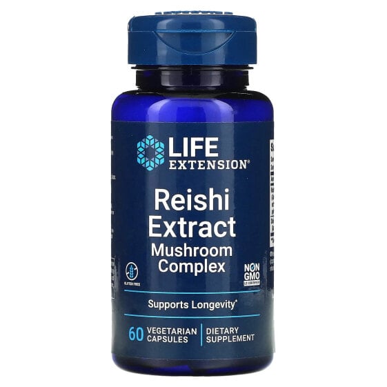 БАД для здоровья Life Extension Экстракт Рейши, 60 вегетарианских капсул
