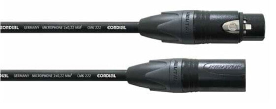 Cordial CPM 2.5 FM - XLR (3-pin) - Female - XLR (3-pin) - Male - 2.5 m - Black