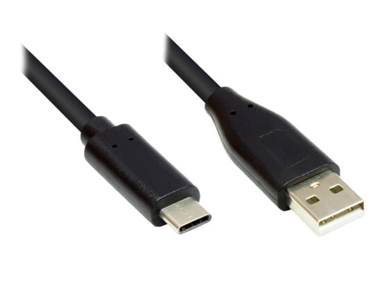Good Connections GC-M0116, 0.5 m, USB Type-C, USB Type-A, Black