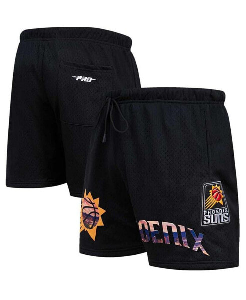 Men's Black Phoenix Suns City Scape Mesh Shorts