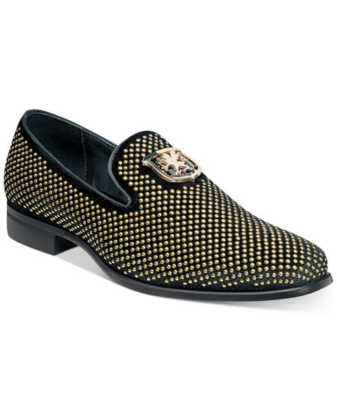 Men's Swagger Studded Ornament Slip-on Loafer