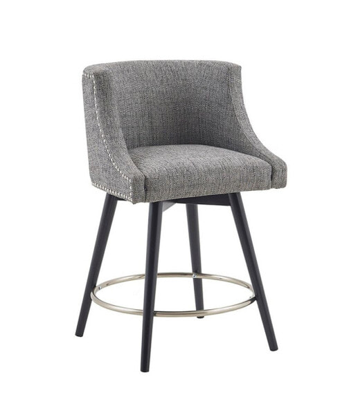 Mateo 26.5" Fabric Swivel Counter Stool