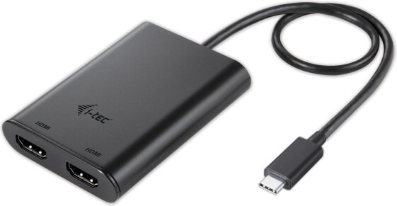 Stacja/replikator I-TEC USB-C - HDMI x2 Czarny (C31DUAL4KHDMI)